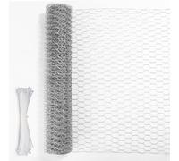 Grillage à Poule,0.4m*10m,grillage galvanisé,Grillage Voliere Hexagonal rouleau de grillage,pour décoration d'intérieur,projets d'artisanat,jardinage