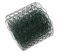 Grillage a poule 1 rouleau de feuilles maille métallique hexagonales à revêtement vert, trou 0.6 pouces, clôture filet for fleuriste jardin para Esgrima