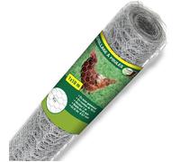 Grillage à poule 1 x 10 m mailles acier renforcé Ø 0,7 mm TERRE JARDIN