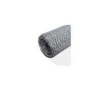 VOUNOT Grillage a Poule en Acier Galvanise 1x25m Maille 25mm Hexagonal Triple Torsion Cloture Resistant Poulailler Jardin Grillage pour Elevage Volaille, Clôtures Resistant aux Intemperie