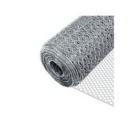 VOUNOT Grillage a poule avec fils 25mm en acier galvanise 1x50M