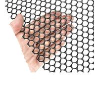 Grillage a poule Filet de Protection jardin, filet clôture for volaille, élevage volailles, sériciculture, maille balcon para Esgrima(Black 0.8CM hole,0.5x1.0M)