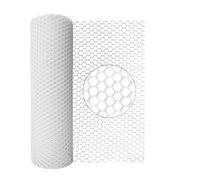 Grillage a poule Filet de Protection jardin, filet clôture for volaille, élevage volailles, sériciculture, maille balcon para Esgrima(White 0.8CM hole)