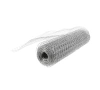 Grillage à Poules Hexagonal Galvanisé 0,6 Pouce pour Jardin | Maille Métallique Argentée, Rouleau de 15,7x157 Pouces, pour Enclos Animaux et Supports Floraux