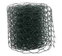 Grillage à Poules Hexagonal Vert 0,6 Pouce en Fer pour Fleurs | Flexible, Résistant aux Intempéries, Usage Floral et Jardinage, Filet Vert pour Animaux, Rouleau Décoratif