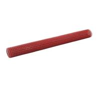 vidaXL Kippengaas 10x1,5 m staal met PVC coating rood143673 G