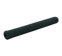 vidaXL Grillage en acier 25x1,2 m Hexagonal ép. 0,9 mm Revêtement PVC Vert