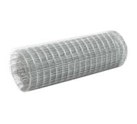 Grillage Acier galvanisé 25 x 0,5 m Carré Argenté