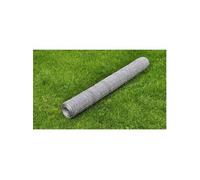 vidaXL Grillage pour volière Acier galvanisé 25 x 0,5 m Argenté