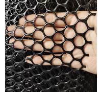 Grillage de Clôture en Plastique pour Poulailler, Filet de Protection pour Chat Enfant Balcon, Clôture en Hexagonal Filet Volaille, Grillage Plastique Petite Maille Noir ( Color : 1.2cm , Taille : 0.8