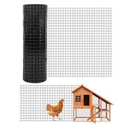 Grillage de jardin galvanisé - Maille carrée 1/2 pouce, 19Ga, rouleau métallique robuste - Parfait pour enclos à poules, cages à lapin, clôtures extensionérieures - Protection plantes, aménagement