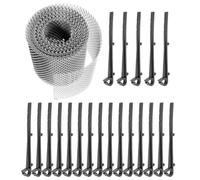 Grillage de Protection Gouttière en Aluminium, 5 Pouces X 19 | Filtre Anti-obstruction avec Clips Plastiques, Usage Extérieur Résidentiel, Compatible Variées