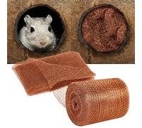 Grillage en Cuivre 6 Mètres piège à Souris Bricolage Filet Anti-rat, pour Combler Espaces Autour des Jardins Garages Tuyaux, etc. Contrôlez les souris, les escargots et les Petits Rongeurs