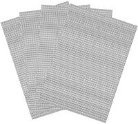 Grillage Fin, 4 pièces Grillage Fin Maille, Filtre Maille Treillis métallique pour Portes et Fenêtres empêcher des Souris Insectes et Serpents 150 x 210 mm