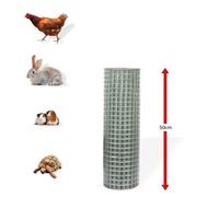 Grillage galvanisé à maille carrée 13 mm 0,5 x 10 m D31220