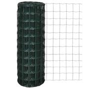 Grillage grillagé - Treillis en acier soudé - 10 x 1 m - Largeur des mailles : 76 x 63 mm - Robuste - Revêtement en PVC - Pour cour, enclos pour animaux, clôture extérieure durable