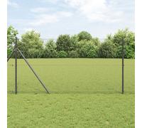 Grillage Hexagonal vidaXL Gris 1.4x10 m Acier, Piquets de Grillage vidaXL 7 pcs Gris Ø32 mm 190 cm Acier Galvanisé