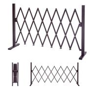 Grillage Hwc-B34, Tuteur Pour Plantes, Grille Animaux Télescopique, Aluminium Marron 35-300cm Marron