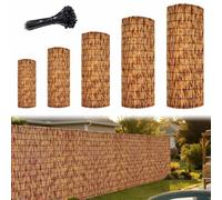 Grillage Jardin Canisse Brise Vue En Bambou Clôture Décoratives Paravent Extérieur Canisse Roseau Balcon Occultant 1m X 4m 1m X 5m 1m20 X 5m 1m50 X 3m 1m50 X 5m 1m50 X 10m(Carbonized,100x350cm)