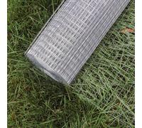 Wiltec Grillage à Mailles - 1 m x 25 m/Épaisseur Fil 0,7 mm/Maille 12 x 12 mm - en Acier galvanisé - Grille métallique pour Volière Clapier Clôture Jardin Sylviculture Agriculture