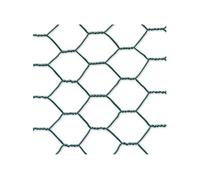 Grillage métal plastifié - 0,50 x 10 m/19 x 0,7 mm "Galvanex Plast 19" - triple torsion - Vert