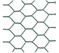 Grillage métal plastifié - NORTENE - Galvanex Plast 13 - 0,50 x 5 m - Maille 13 x 0,7 mm - Vert