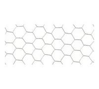 Grillage métalique 1 x 25 m - maille 13 x 0,7 mm - structure hexagonale - triple torsion