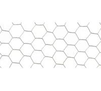 Grillage métalique 1 x 25 m - maille 13 x 0,7 mm - structure hexagonale - triple torsion
