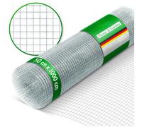 Grillage métallique 50 cm x 10 m, Mailles Fines, Galvanisé, Mailles : 6,3 x 6,3 mm
