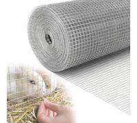 Grillage métallique carré de 1,27 cm (1/2 po) en acier inoxydable soudé, Métallique Clôture, facile à découper, pour clôture de jardin, poulailler, enclos, clôture temporaire(1mx5m(39inx16.4ft))