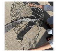 Grillage métallique flexible en acier inoxydable 304 - 8 cm/2 mm - Filet décoratif en métal pour projets de bricolage - 0,6 x 26 m - Clôture de jardin durable et barrière de sécurité