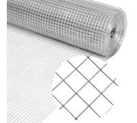 Grillage métallique galvanisé - Rouleau de 40 cm x 10 m - Maille fine - Grillage pour campagnols - Grillage pour lapin, volière, jardin, plate-bande surélevée