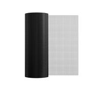 VEVOR Grillage Métallique Noir Maille 1,27 cm Rouleau Grillage à Poule Clôture Soudé Fil en Fer Galvanisé Revêtement Vinyle PVC 61 cm x 15,2 m Calibre 19 pour Jardin Enclos Poulaillers Cage Animaux