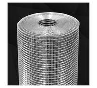 Grillage métallique soudé en acier inoxydable 304 de 1 cm/0,8 mm pour volaille et plantes - Filet de sécurité pour balcon, jardin (0,7 x 25 m)