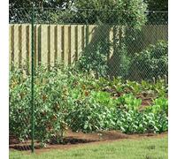 Grillage moderne en acier vert de 2 x 20 m avec design en forme de losange pour une vue claire et une délimitation dans le jardin, idéale pour les limites de terrain et les zones d'animaux domestiques