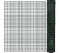 vidaXL Grillage plastifié 1 m x 10 m 140434 – Mailles 16 x 16 mm – Vert