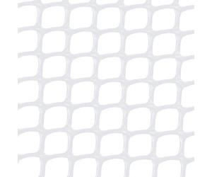 Grillage plastique maille 2 cm - blanc - 1 x 25 m CUADRANET
