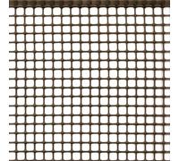 Grillage Plastique Maille Carrée 10 mm, Filet de Protection Multi-Usages - Couleur et Longueur au Choix - h m 1x25 Marron