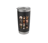 Grillage pour enseignant, chats, salle de haton, cadeaux pour enseigner la vie Gobelet isotherme en acier inoxydable double paroi