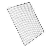 Grillage pour grille de barbecue, grille de barbecue, tapis en acier inoxydable 40 x 25 cm, drainage au four, A
