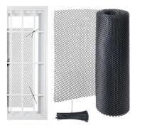 Grillage pour poulailler - Filet pour volailles de volaille de 40 cm x 3 m - Clôture barrière pour animaux avec 50 attaches - Pour poules, chiens, chats, animaux domestiques, lapins, volailles