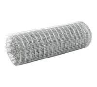 Grillage pour volière acier galvanisé 25x0,5 m argenté