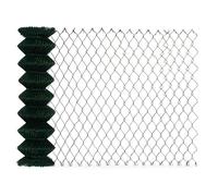 Grillage rouleau 1,5 m x 15 m simple torsion,Vert, Maille hexagonale : 60 mm
