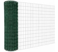 Linxor - Grillage soudé plastifié pour clôture de jardin - 20 m x 1.5 m - Maille 5 x 10 cm - Diam 2.1 mm - Vert