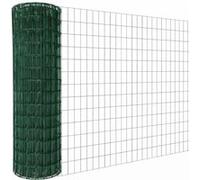 Linxor - Grillage soudé plastifié pour clôture de jardin - 20 m x 1.8 m - Maille 5 x 10 cm - Diam 2.1 mm - Vert