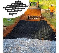 Grillage stabilisateur de gravier robuste 5 cm de hauteur perméable pour allées, allées et paysages (1 x 4 m)