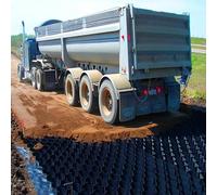 Grillage stabilisateur de gravier robuste de 5,1 cm d'épaisseur 6 m x 9 m pour allée, passerelle, camping-car, tapis de stationnement et terrasse, pavé de sol perméable pour la stabilité des pentes