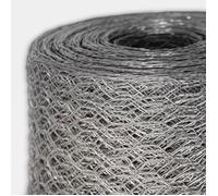 Grillage triple torsion acier galvanisé maille hexagonale 13 mm 50 cm x 25 m