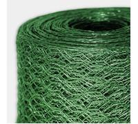 Floordirekt | Grillage pour Animaux Triple Torsion | Grillage à Poules pour Clôture de Poulailler et Volière de Jardin | Vert, 100 cm (H) / 25 m (L) / 13 mm Largeur des Mailles