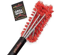 Grillaholics Essentials Brosse de Barbecue en Nylon - Alternative sans Poils - La Technologie de Gommage à Froid en Nylon nettoie Entre Les grilles